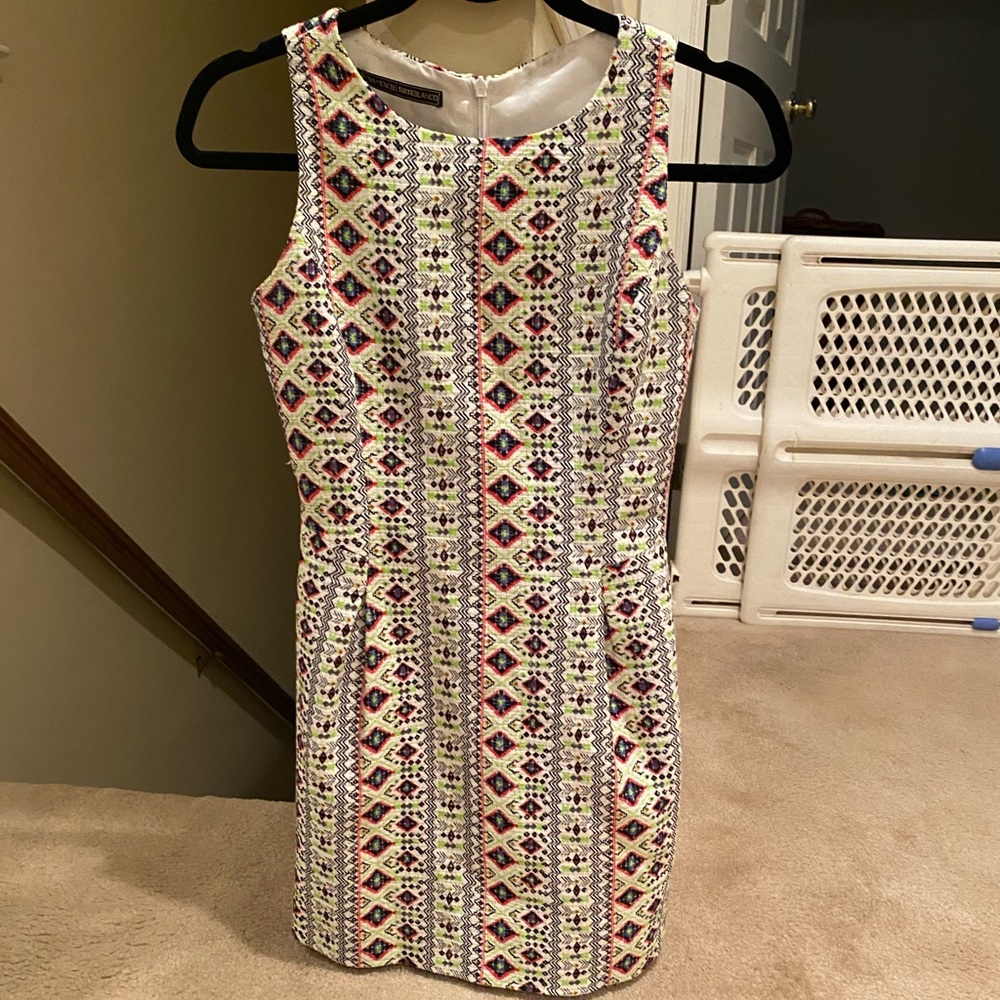Suite Blanco Aztec Patterned Dress